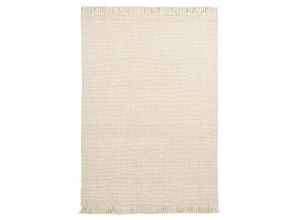 4054293070765 - Wollteppich OBSESSION My Eskil 515 Teppiche Gr B L 140 cm x 200 cm 11 mm 1 St beige (cream) Esszimmerteppiche Handweb Teppich meliert reine Wolle handgewebt mit Fransen