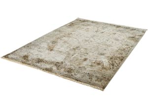 4054293078334 - Teppich OBSESSION My Laos 454 Teppiche Gr B L 80 cm x 235 cm 14 mm 1 St beige Fransenteppich Esszimmerteppiche Kurzflor Orient-Optik Vintage Design mit Fransen