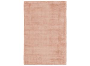 4054293082157 - Teppich OBSESSION My Maori 220 Teppiche Gr B L 120 cm x 170 cm 13 mm 1 St rosa (rosé) Esszimmerteppiche Uni-Farben Material 100% Viskose handgewebt große Farbauswahl