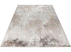 4054293097564 - Teppich OBSESSION My Jewel of 951 Teppiche Gr B L 80 cm x 150 cm 7 mm 1 St grau (taupe) Esszimmerteppiche Kurzflor modernes abstraktes Design besonders hohe Materialdichte