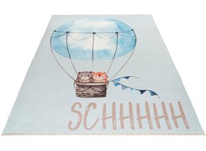 4054293101520 - Kinderteppich OBSESSION My Greta 601 Teppiche Gr B L 115 cm x 170 cm 6 mm 1 St blau (hellblau) Kinder Kinderzimmerteppiche