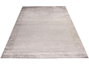 4054293104804 - Teppich OBSESSION My Eden of 203 Teppiche Gr B L 120 cm x 170 cm 10 mm 1 St grau Esszimmerteppiche meliert mit Bordüre besonders hohe Knotendichte aus 85% Viskose