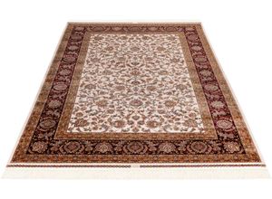 4054293105313 - Teppich OBSESSION My Babylon of 300 Teppiche Gr B L 80 cm x 150 cm 8 mm 1 St beige (creme) Fransenteppich Esszimmerteppiche Kurzflor Orient-Optik mit Fransen besonders hohe Knotendichte