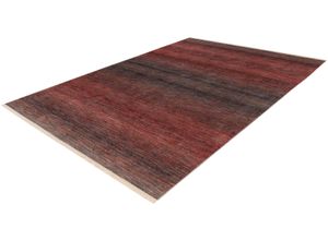 4054293107690 - Teppich OBSESSION My Laos 468 Teppiche Gr B L 120 cm x 170 cm 9 mm 1 St rot Fransenteppich Esszimmerteppiche moderner Farbverlauf meliert mit Fransen auch als Läufer