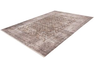 4054293108819 - Teppich OBSESSION My Maurea 780 Teppiche Gr B L 200 cm x 290 cm 6 mm 1 St goldfarben Orientalische Muster Orientalisches Muster Vintage Design mit Fransen Wohnzimmer