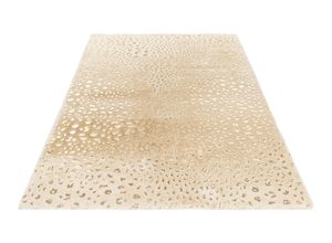 4054293110652 - Teppich OBSESSION My Safari 165 Teppiche Gr B L 160 cm x 230 cm 22 mm 1 St beige (cream) Esszimmerteppiche besonders weich mit Goldfolie veredelt Wohnzimmer