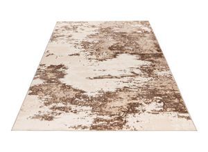 4054293112311 - Teppich OBSESSION My Nevada 340 Teppiche Gr B L 160 cm x 230 cm 5 mm 1 St grau (taupe) Esszimmerteppiche modernes 3D-Design abstaktes Motiv Wohnzimmer