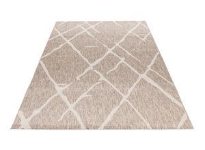 4054293113264 - Teppich OBSESSION My Tallinn 540 Teppiche Gr B L 240 cm x 340 cm 2 mm 1 St grau (taupe) Esszimmerteppiche Flachgewebe modernes Rauten Muster In- und Outdoor geeignet