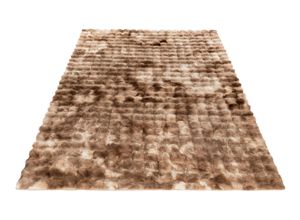 4054293113998 - Teppich OBSESSION My Camouflage 845 Teppiche Gr B L 160 cm x 230 cm 38 mm 1 St grau (taupe) Esszimmerteppiche 2-farbig gemustert besonders weich Hoch-Tief Effekt handgetuftet