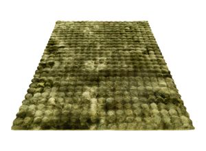 4054293114032 - Teppich OBSESSION My Camouflage 845 Teppiche Gr B L 160 cm x 230 cm 38 mm 1 St grün Esszimmerteppiche 2-farbig gemustert besonders weich Hoch-Tief Effekt handgetuftet