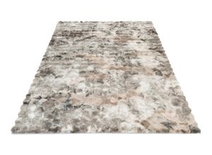 4054293114117 - Teppich OBSESSION My Camouflage 845 Teppiche Gr B L 160 cm x 230 cm 38 mm 1 St grau Esszimmerteppiche 2-farbig gemustert besonders weich Hoch-Tief Effekt handgetuftet