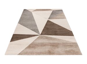 4054293115688 - Teppich OBSESSION My Canyon 974 Teppiche Gr B L 160 cm x 230 cm 20 mm 1 St grau (taupe) Esszimmerteppiche modernes 3D-Design weiche Qualität Wohnzimmer