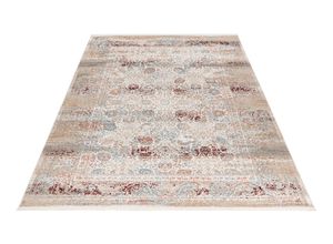 4054293116760 - Teppich OBSESSION My Memphis 382 Teppiche Gr B L 160 cm x 230 cm 8 mm 1 St bunt (multi) Fransenteppich Orientalische Muster 3D-Design Orient Optik mit Fransen