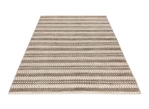 4054293116906 - Wollteppich OBSESSION My Jaipur 335 Teppiche Gr B L 200 cm x 290 cm 9 mm 1 St grau (taupe) Esszimmerteppiche Handweb Teppich gestreift reine Wolle handgewebt Schlafzimmer