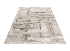 4054293117323 - Teppich OBSESSION My Opal 917 Teppiche Gr B L 120 cm x 170 cm 10 mm 1 St grau (taupe) Esszimmerteppiche modernes 3D-Design abstrakt Wohnzimmer