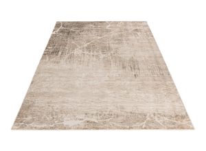 4054293117996 - Teppich OBSESSION My Everest 427 Teppiche Gr B L 240 cm x 330 cm 7 mm 1 St beige Fransenteppich Esszimmerteppiche modernes Marmor Design mit Fransen Vintagedesign