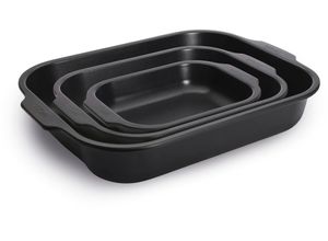 4054359040213 - Auflaufform WOLL Roast it Bratreinen 3er Set Auflaufformen schwarz PFAS-frei