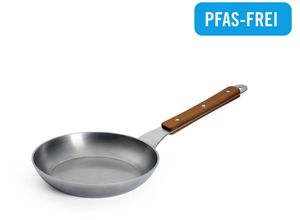 4054359040664 - Bratpfanne WOLL Carbon Steel Flachpfanne Pfannen Gr Ø 20cm + Höhe 5cm silberfarben natürlicher Antihafteffekt nach dem Einbrennen