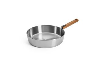 4054359044181 - Schmorpfanne WOLL Logic Steel silber (silberfarben natur) H7cm Ø28cm Pfannen 5-Schicht-Aufbau