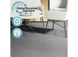 4054564908032 - Teppichboden ANDIAMO Bruce Teppiche Gr B L 400 cm x 1000 cm 4 mm 1 St grau Teppichboden Schlinge Breite 400 cm Wohnzimmer strapazierfähig & robust