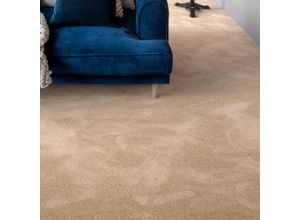 4054564919984 - Teppichboden ANDIAMO Schlinge Florenz Teppiche Gr B L 400 cm x 450 cm 8 mm 1 St beige Teppichboden Uni-Farben Breite 400 cm strapazierfähig & robust