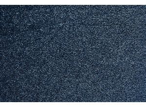 4054564945839 - ANDIAMO Teppichboden Coupon Velours Verona Teppiche Uni Farben Breite 400 cm oder 500 cm strapazierfähig pflegeleicht Gr B L 500 cm x 300 cm 6 mm 1 St blau (dunkelblau) Teppichboden