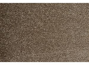 4054564947666 - ANDIAMO Teppichboden Coupon Velours Verona Teppiche Uni Farben Breite 400 cm oder 500 cm strapazierfähig pflegeleicht Gr B L 400 cm x 600 cm 6 mm 1 St braun Teppichboden