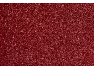 4054564949530 - ANDIAMO Teppichboden Coupon Velours Verona Teppiche Uni Farben Breite 400 cm oder 500 cm strapazierfähig pflegeleicht Gr B L 500 cm x 700 cm 6 mm 1 St rot Teppichboden