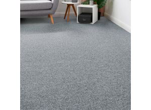 4054564954374 - ANDIAMO Teppichboden Coupon Nadelvlies Invita Teppiche melierte Optik Breite 200 cm oder 400 cm robust & strapazierfähig Gr B L 400 cm x 800 cm 5 mm 1 St grau (hellgrau) Teppichboden