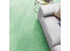 4054564957979 - ANDIAMO Teppichboden Coupon Velours Catania Teppiche meliert Breite 400 cm oder 500 cm strapazierfähig & pflegeleicht Gr B L 400 cm x 350 cm 75 mm 1 St grün Teppichboden