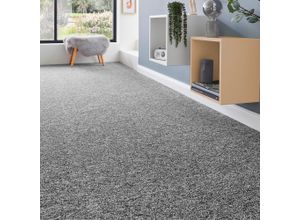 4054564963475 - ANDIAMO Teppichboden Coupon Schlinge Matz Teppiche meliert Breite 400 cm oder 500 cm strapazierfähig & pflegeleicht Gr B L 500 cm x 1200 cm 6 mm 1 St grau Teppichboden