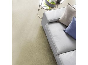 4054564970169 - ANDIAMO Teppichboden Coupon Velours Kira Teppiche Uni Farben Breite 400 cm strapazierfähig pflegeleicht Wohnzimmer Gr B L 400 cm x 1500 cm 8 mm 1 St beige Teppichboden