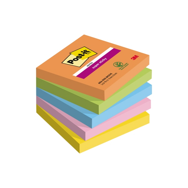 4054596924192 - Super Sticky Notes Boost Collection Haftnotizen extrastark farbsortiert 5 Blöcke 4054596924192 7100258933 5 Stück