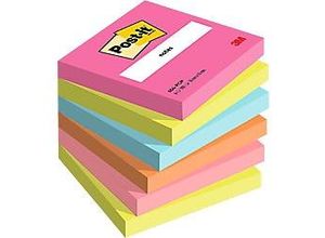 4054596926110 - Post-it Haftnotizen Poptimistic 76 x 76 mm Sortiert 100 Blatt 6 Stück