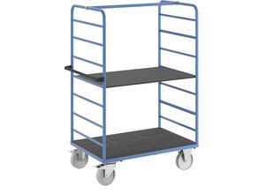 4054666027273 - Etagenwagen 2 Seitenwände Ladefläche 1175 x 800 mm 2 Etagen Polyamid eurokraft pro