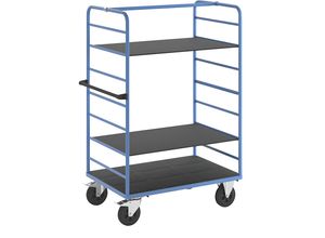 4054666027341 - Etagenwagen 2 Seitenwände Ladefläche 1175 x 800 mm 3 Etagen Vollgummi eurokraft pro