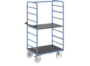 4054666027396 - Etagenwagen 2 Seitenwände Ladefläche 975 x 700 mm 2 Etagen Polyamid eurokraft pro
