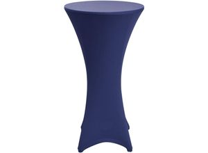 4054673359442 - Stehtischhusse Stella Stretch Blau 70cm ∅ - Beautissu