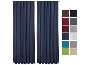 4054673398021 - 2er Set Kräuselband Vorhang Amelie Luna thermo 140x245cm Blau