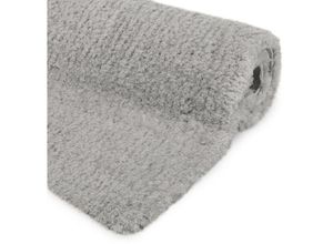 4054673402896 - Badematte rutschfest BeauMare fl Hochflor Teppich Hellgrau 80cm 50cm - Beautissu