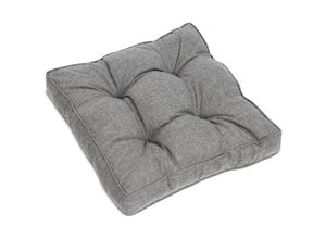 4054673414585 - Beauflair Loungekissen Outdoor Hellgrau 50cm 50cm 10cm - Beautissu