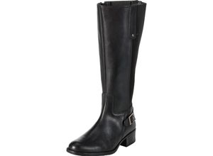 4054697028638 - Große Größen Weitschaftstiefel aus Leder mit Zierschnalle schwarz Gr44 4054697028638 - Große Größen Weitschaftstiefel aus Leder mit Zierschnalle schwarz Gr44