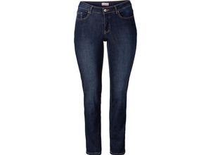 4054697037302 - Große Größen Schmale Stretch-Jeans KIRA dark blue Denim Gr48