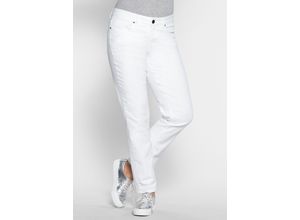 4054697098532 - Große Größen Schmale Stretch-Jeans KIRA white Denim Gr42