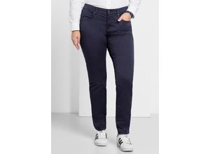 4054697195774 - Große Größen Schmale Stretchhose aus Baumwoll-Twill marine Gr54