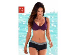 4054697403657 - Große Größen Bügel-Bikini schwarz-fuchsia Gr44C