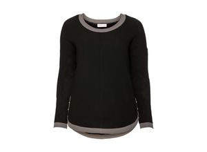 4054697413298 - Große Größen Pullover mit weitem Rundhalsausschnitt schwarz Gr44 46