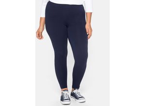 4054697443677 - Große Größen Leggings mit Gummizugbund marine Gr52