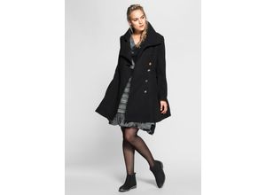 4054697511666 - Große Größen Kurzmantel im asymmetrischen Schnitt schwarz Gr46