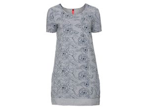 4054697754827 - Große Größen Jerseykleid mit Alloverdruck grau meliert Gr46